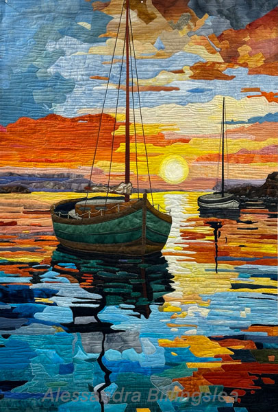 Sailboats at Sunset