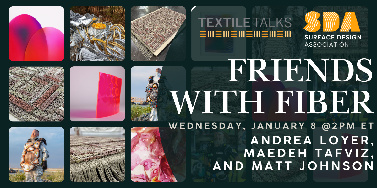 Friends with Fiber Wednesday January 8 at 2PM ET Andrea Loyer, Maedeh Tafviz and Matt Johnson