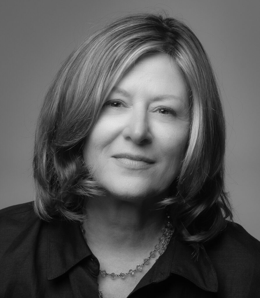black and white headshot of Joann Dermenjian
