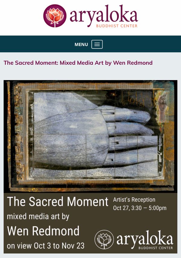 The Sacred Moment: Mixed Media Art by Wen Redmond   A