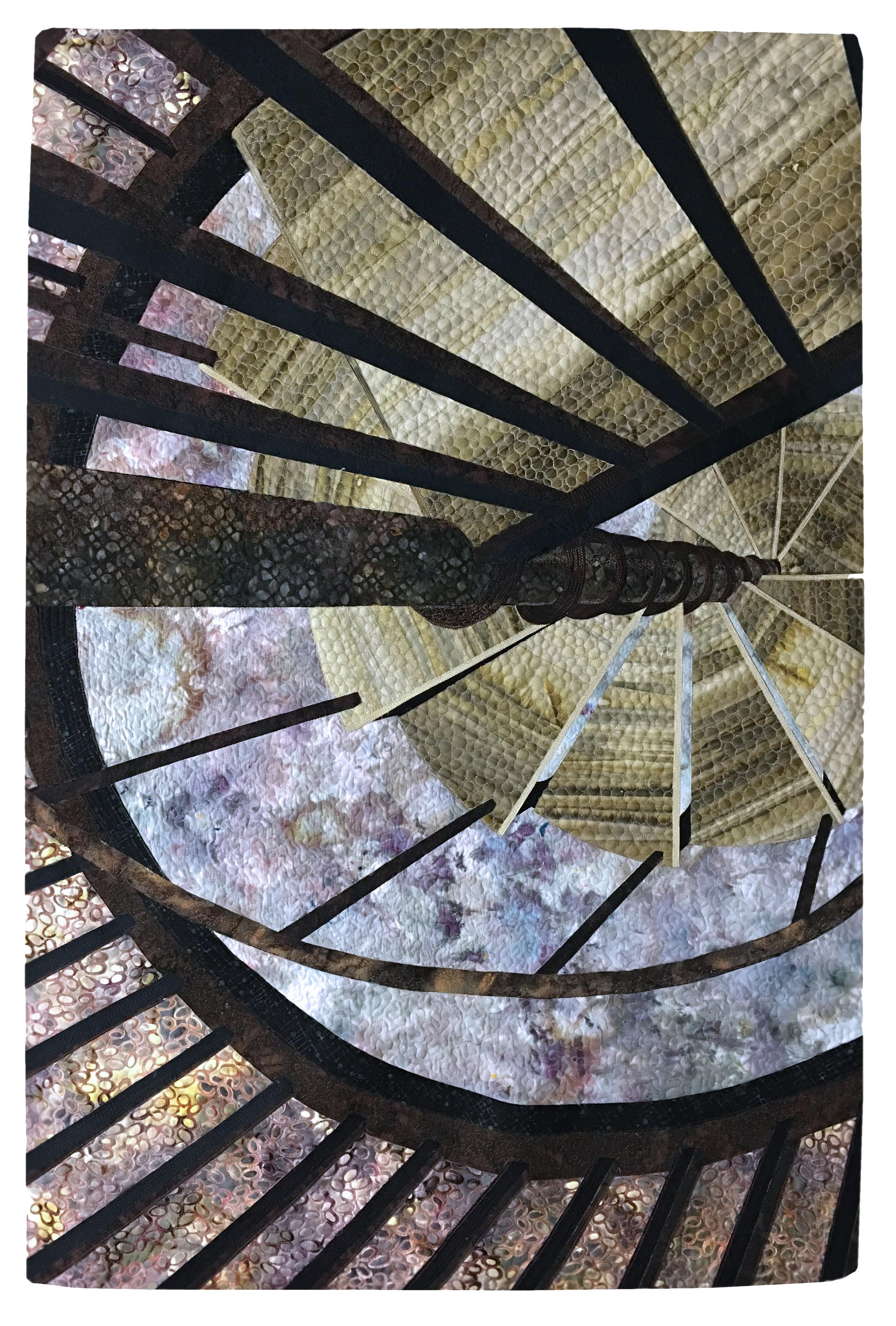 Spiraling | SAQA - Studio Art Quilt Associates